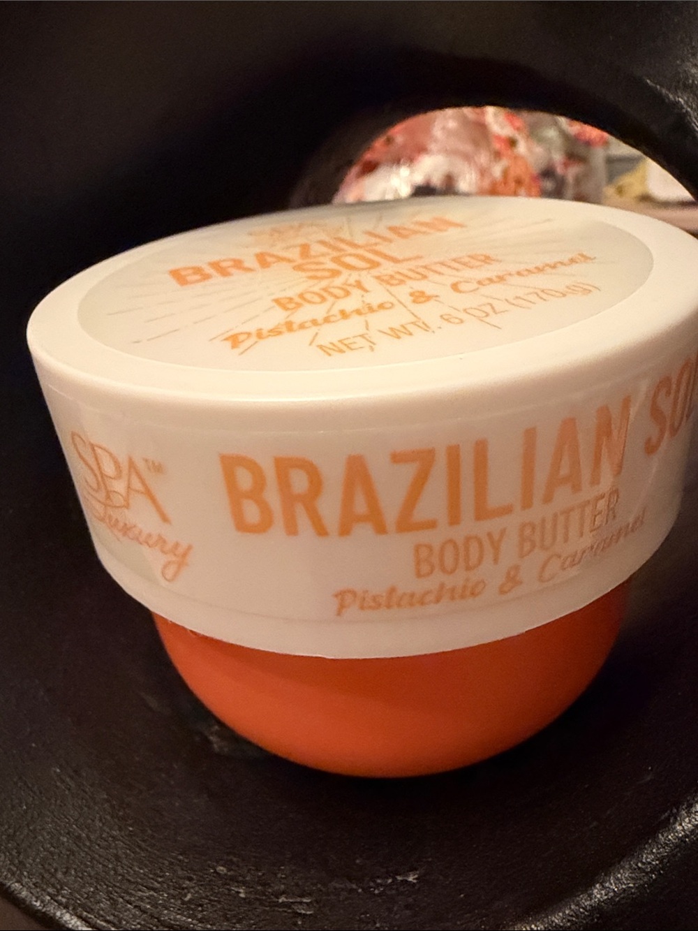 Brazilian Sol Body Butter - Pistachio & Caramel 6 oz. New Sealed Spa Luxury
